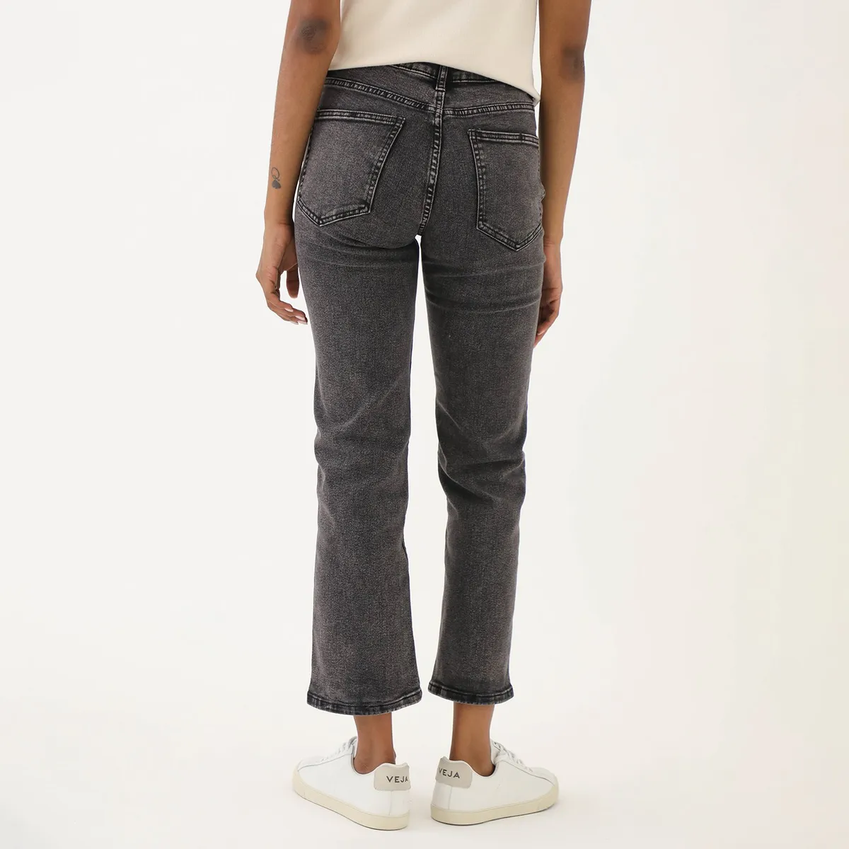 BASEMENT - Jean Straight Tiro Medio Mujer Basement