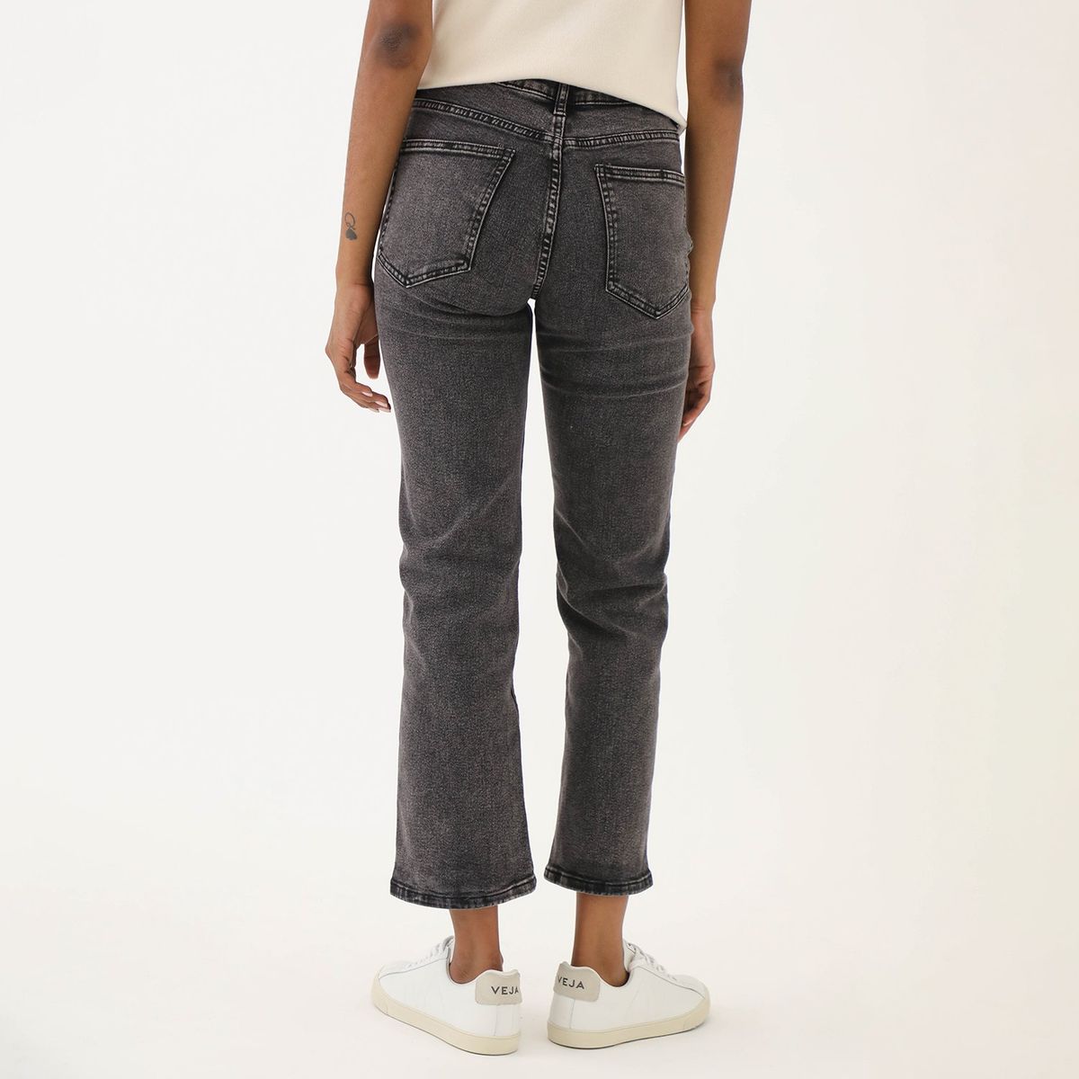 BASEMENT - Jean Straight Tiro Medio Mujer Basement