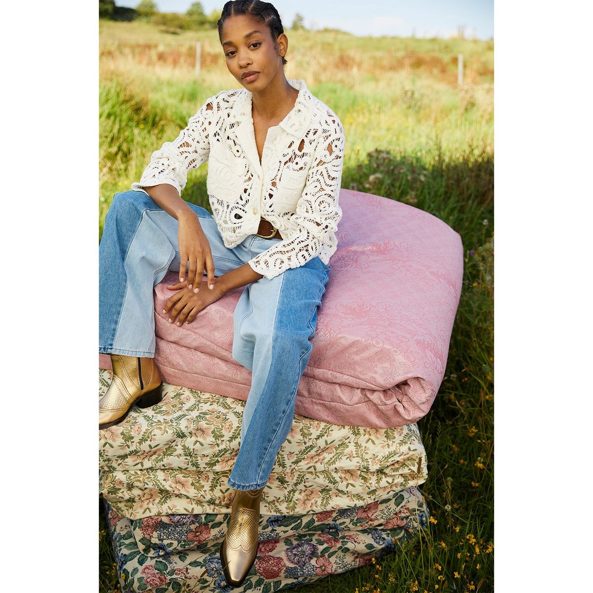 BASEMENT - Cardigan Basement Mujer Manga Larga Algodón Jaspeado