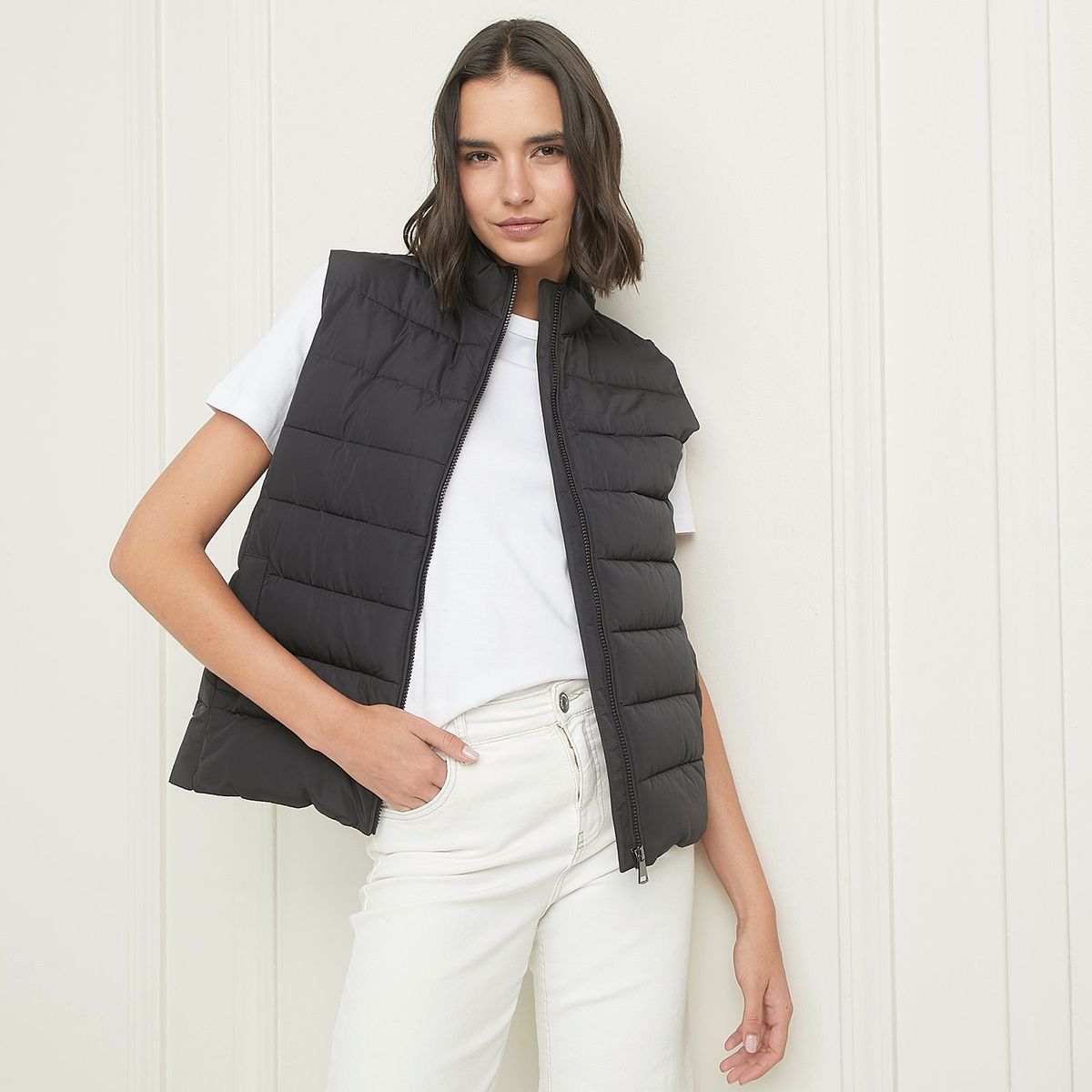 BASEMENT - Chaleco Casual Mujer Basement