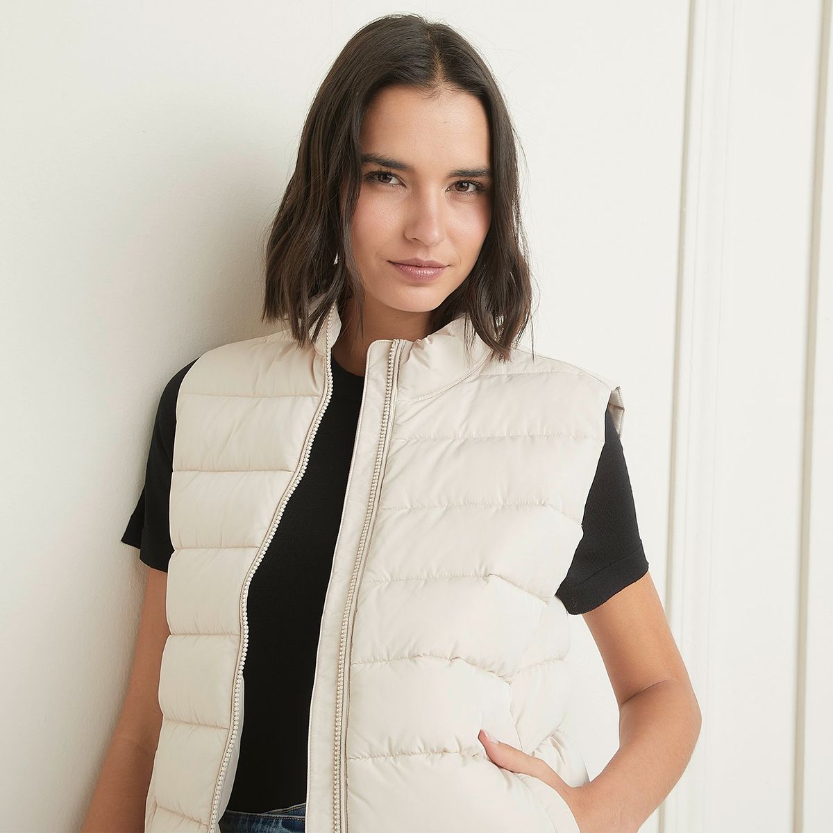 BASEMENT - Chaleco Casual Mujer Basement