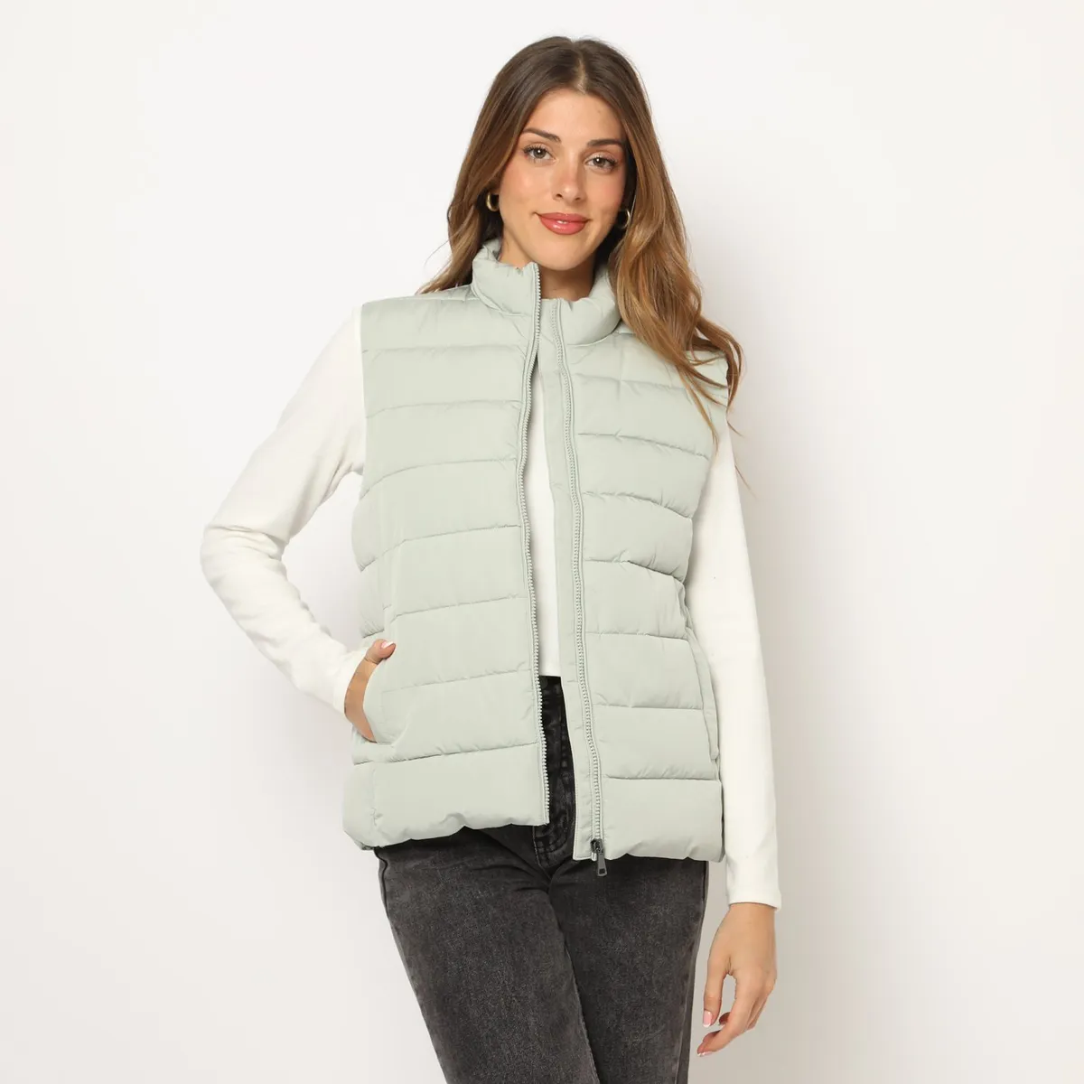 BASEMENT - Chaleco Casual Mujer Basement