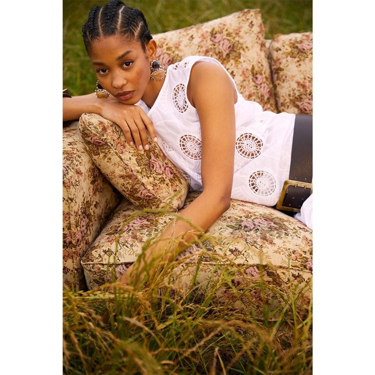 BASEMENT - Blusa Basement Sin Mangas Algodón Mujer Diseño Liso