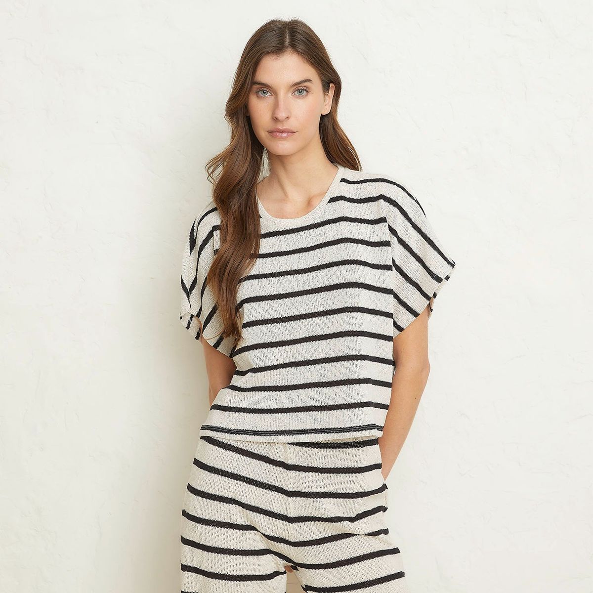 BASEMENT - Polo Basement Manga Corta Algodón Rayas Mujer