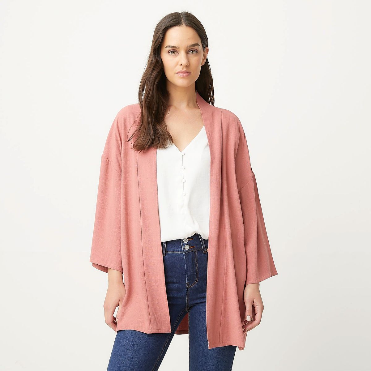 UNIVERSITY CLUB - Kimono Set Lino