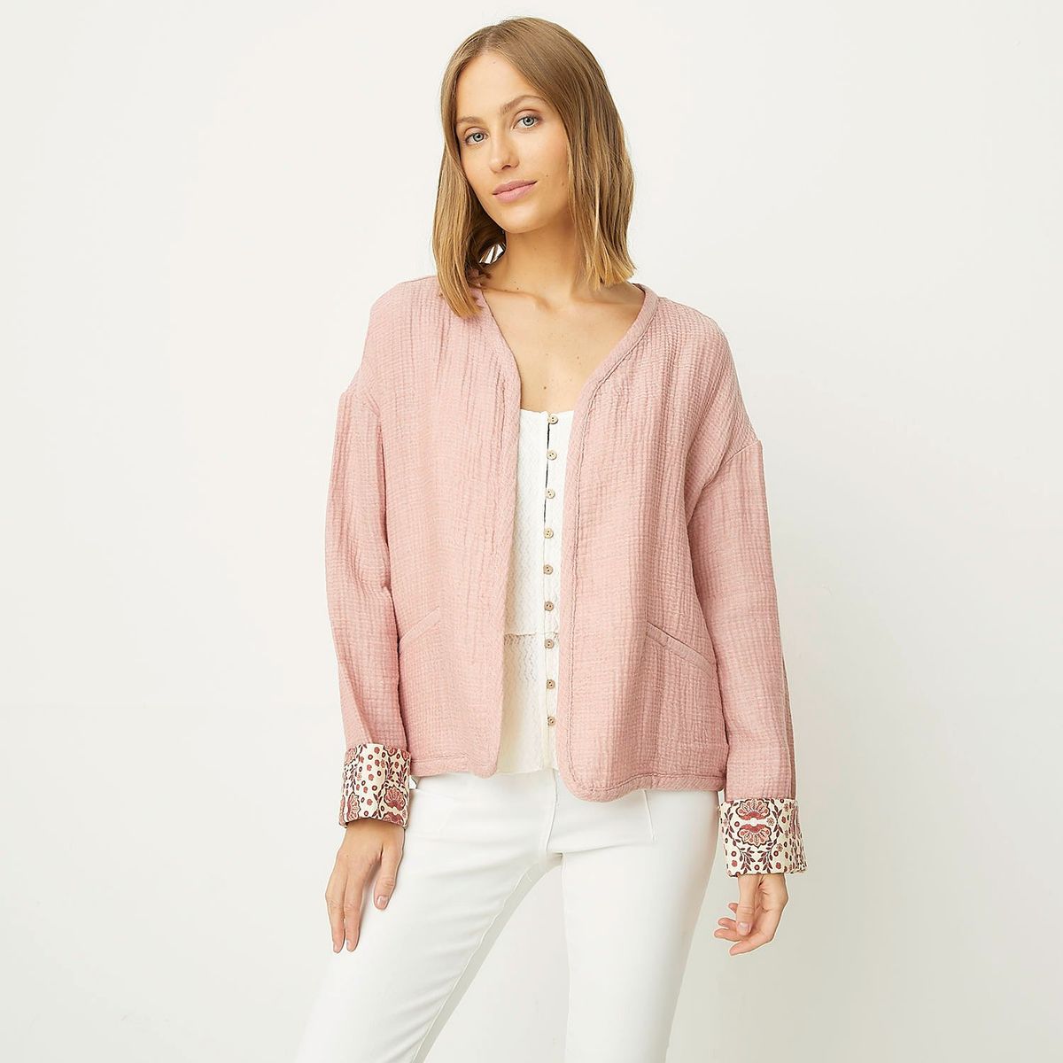 UNIVERSITY CLUB - Casaca University Club Algodón Manga Larga Mujer