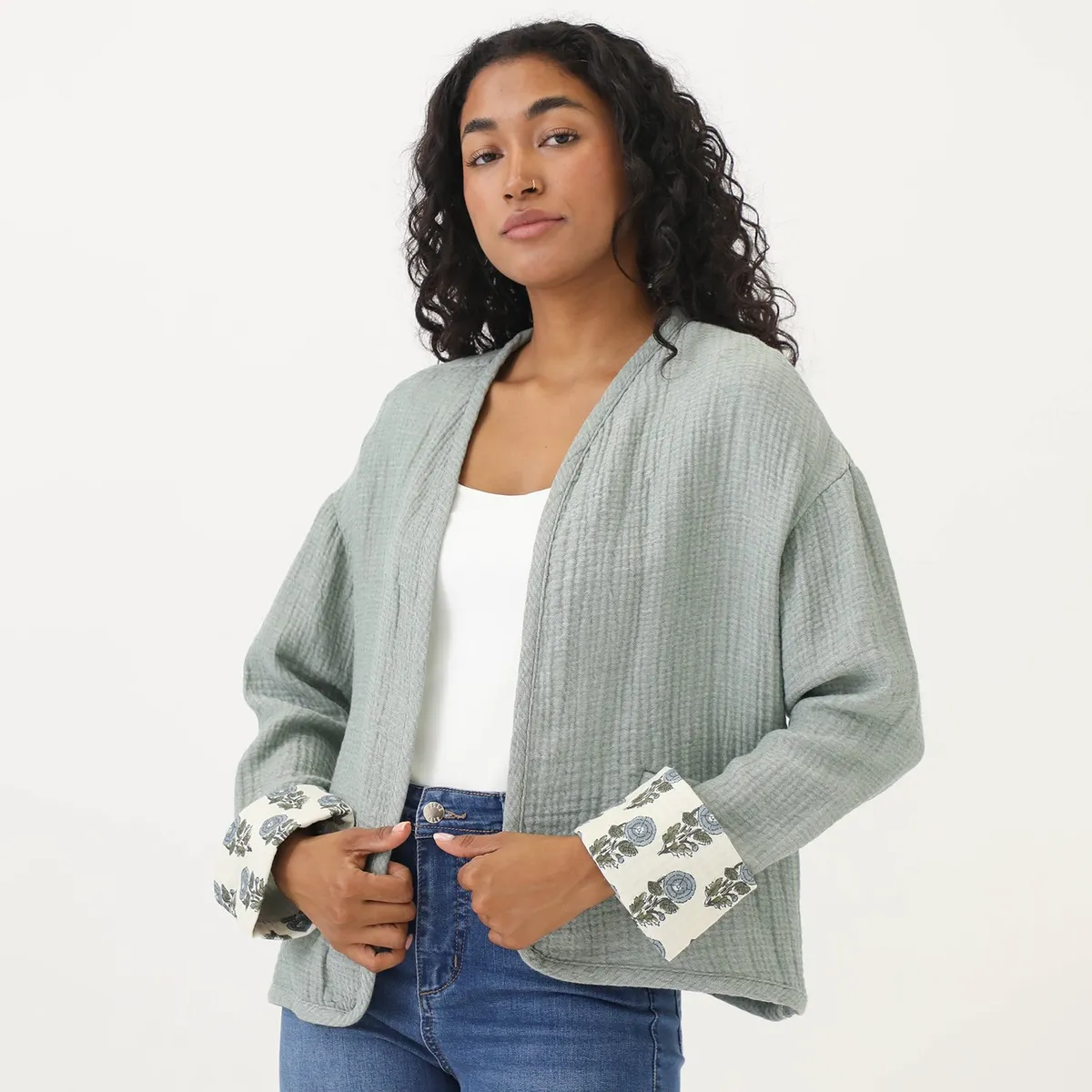 UNIVERSITY CLUB - Casaca University Club Algodón Manga Larga Mujer