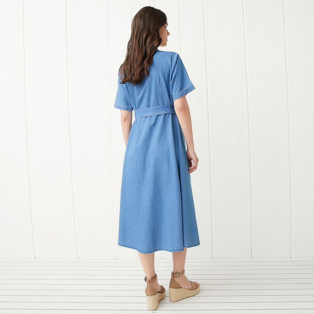 ELLE - Vestido Largo Algodón Mujer Elle