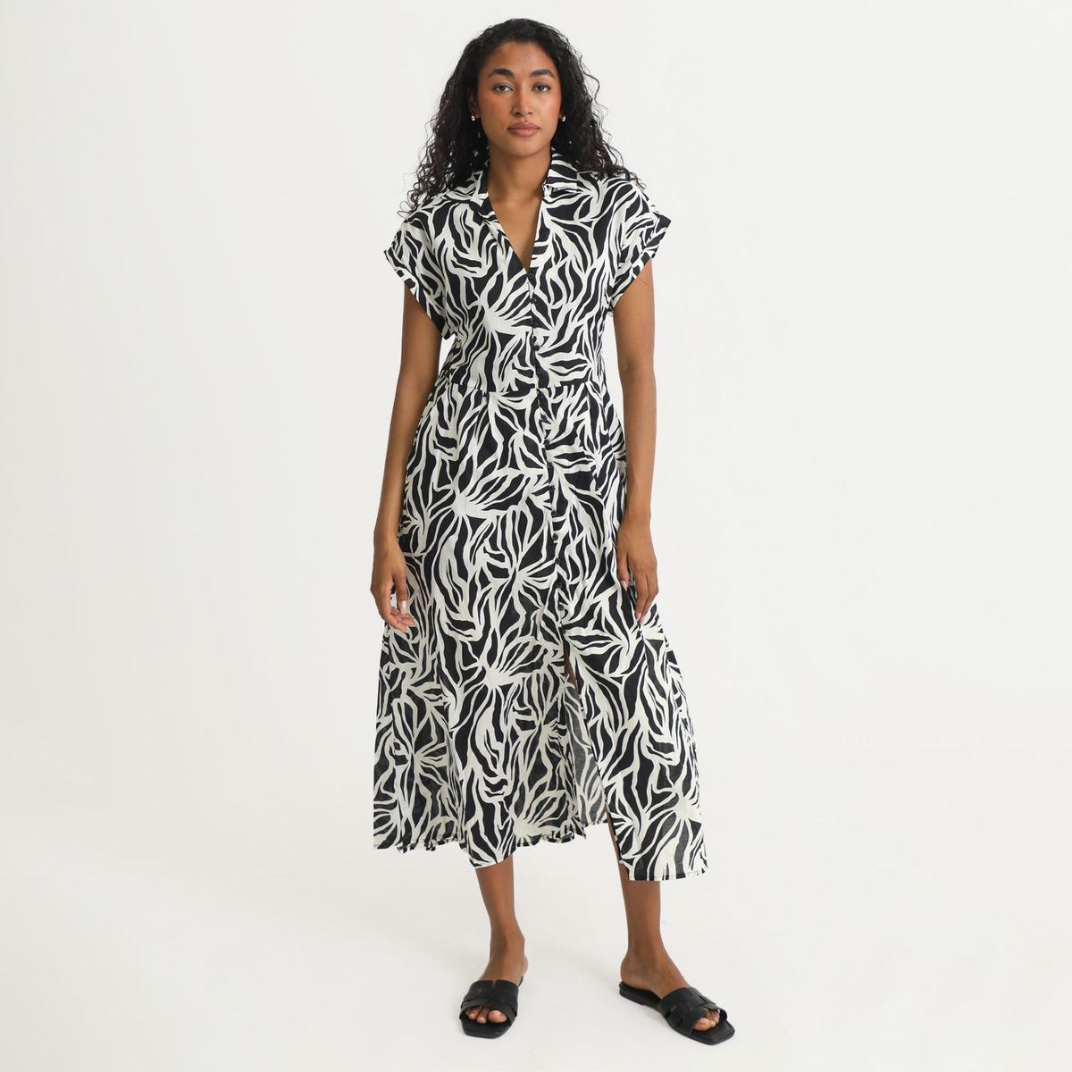 ELLE - Vestido Largo 100% Algodón Mujer Elle