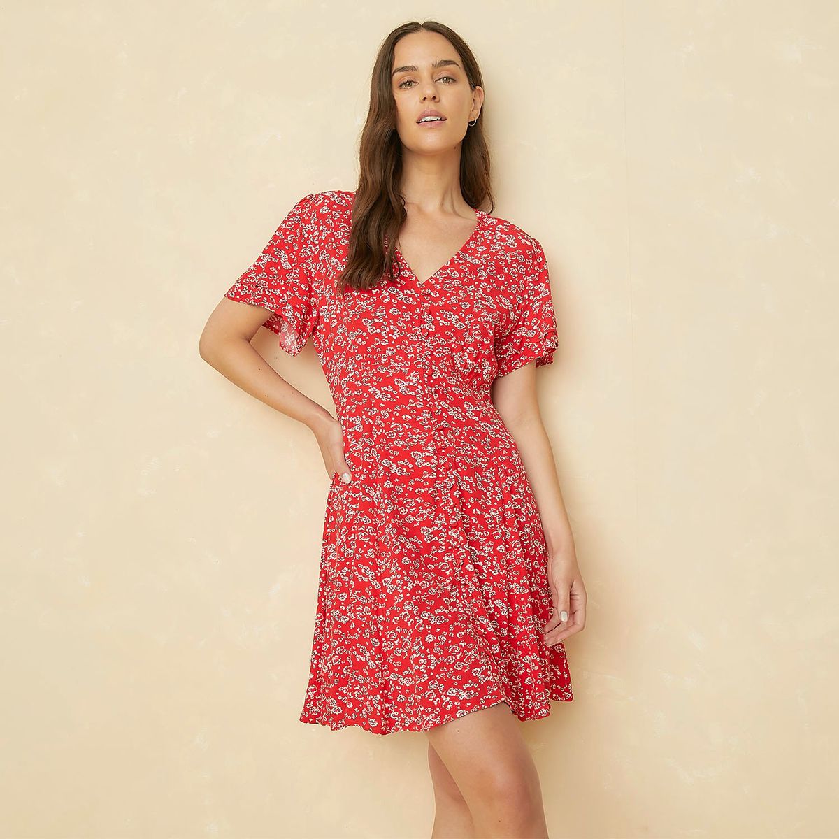 ELLE - Vestido Corto Casual Mujer Elle