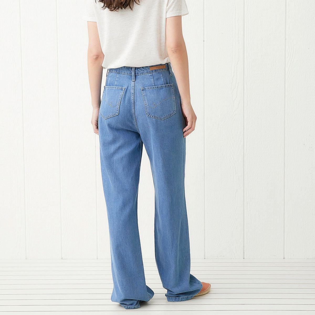 ELLE - Jean Palazzo Casual Mujer Elle