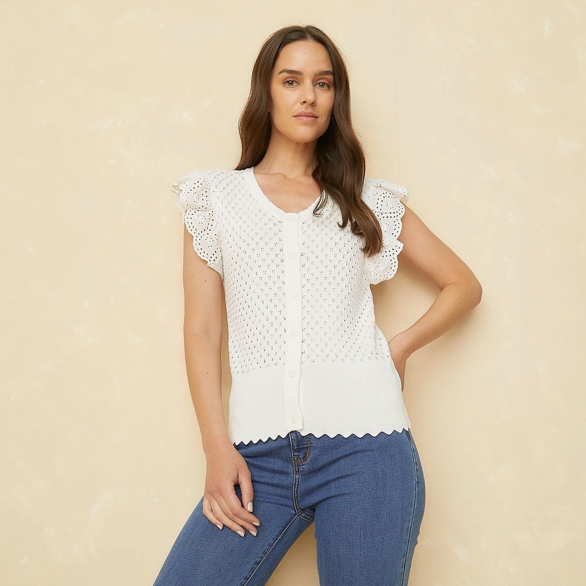 ELLE - Polo Manga Corta Casual Mujer Elle