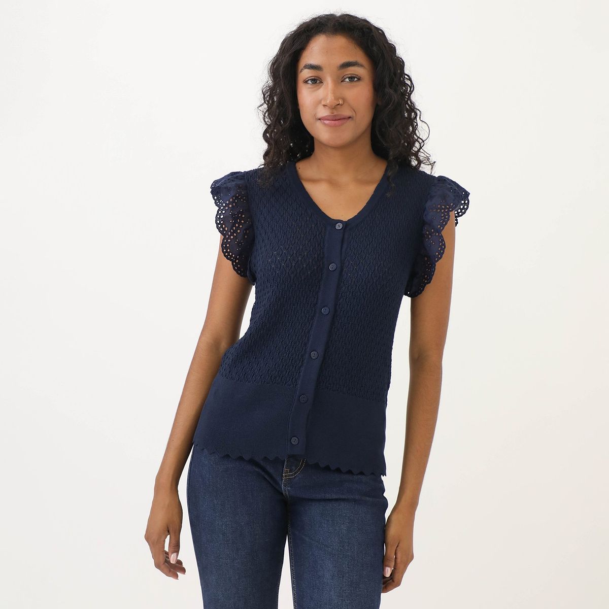 ELLE - Polo Manga Corta Casual Mujer Elle