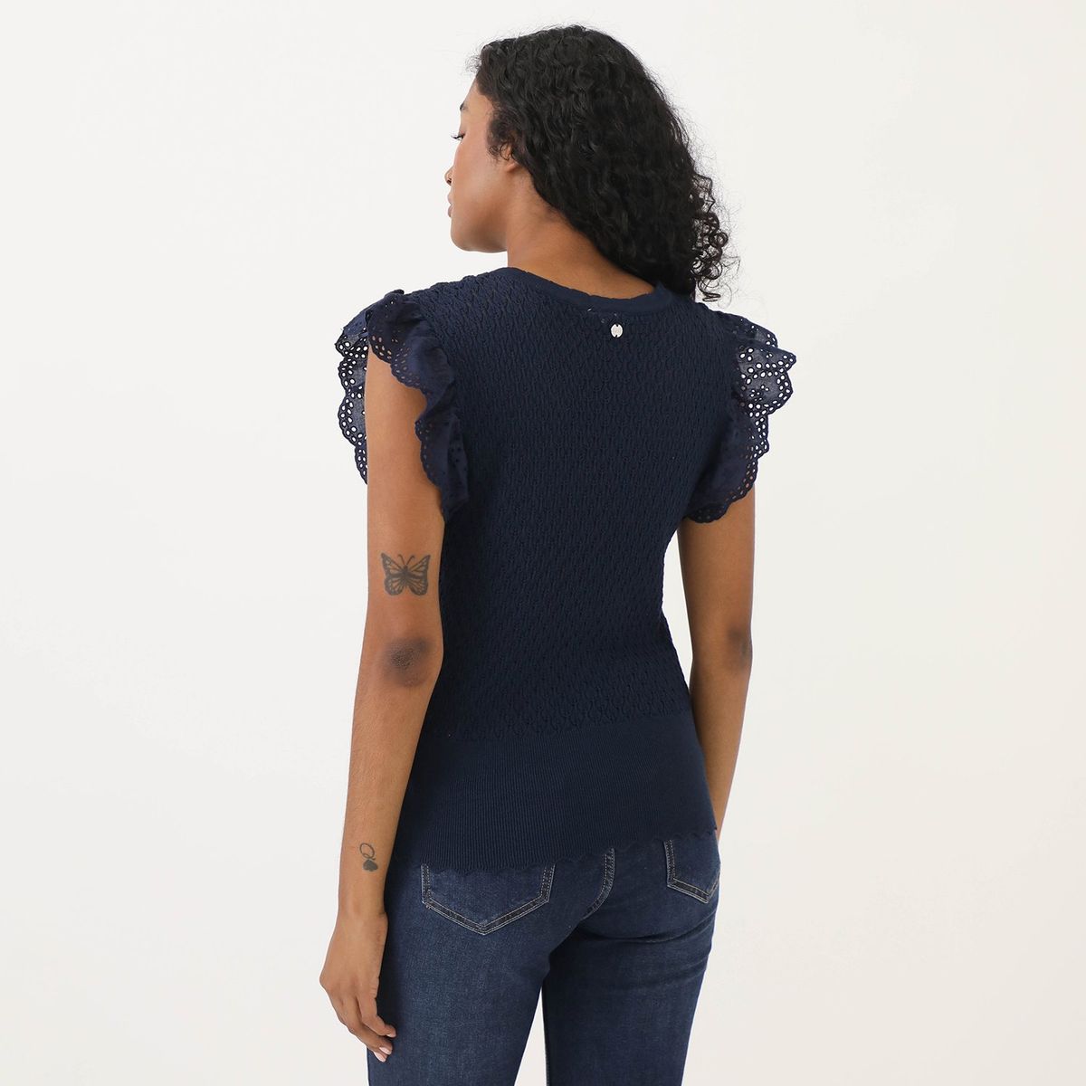 ELLE - Polo Manga Corta Casual Mujer Elle