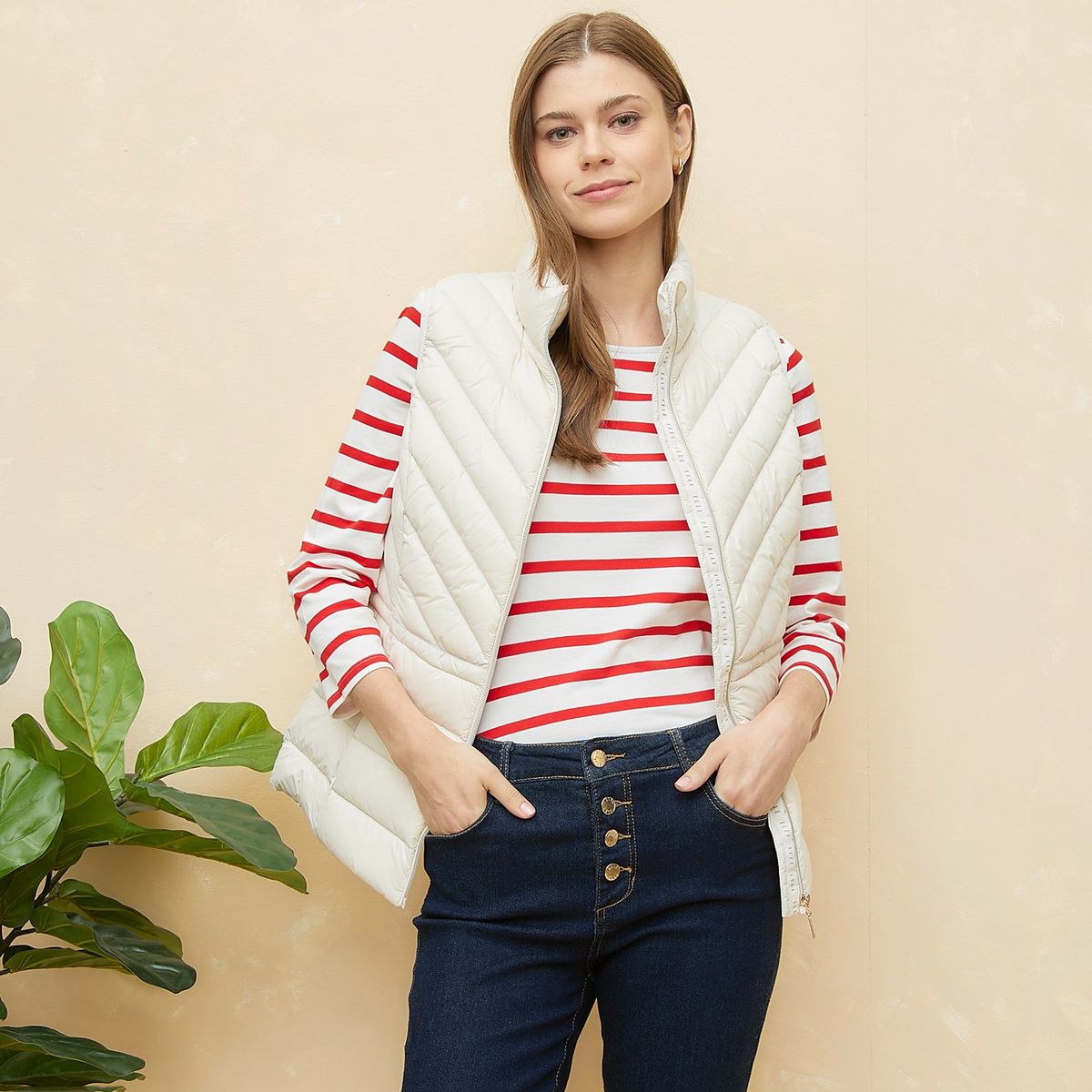 ELLE - Chaleco Casual Mujer Elle