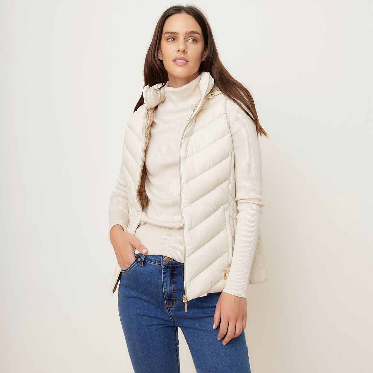 ELLE - Chaleco Casual Mujer Elle