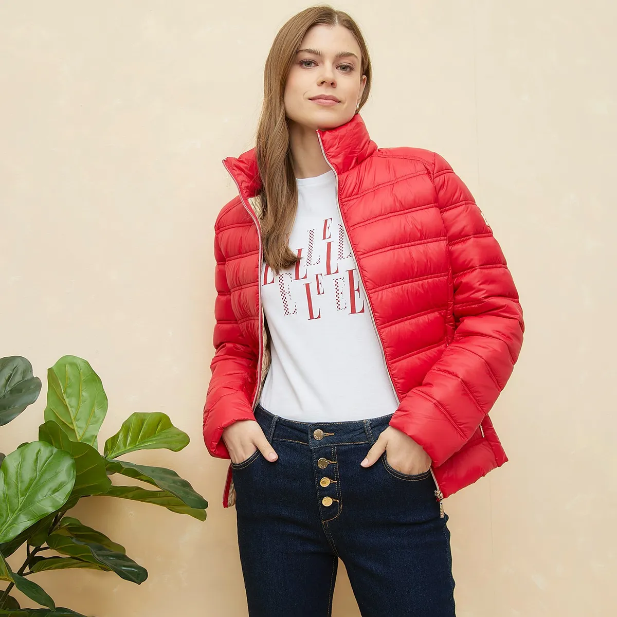 ELLE - Casaca Casual Mujer Elle