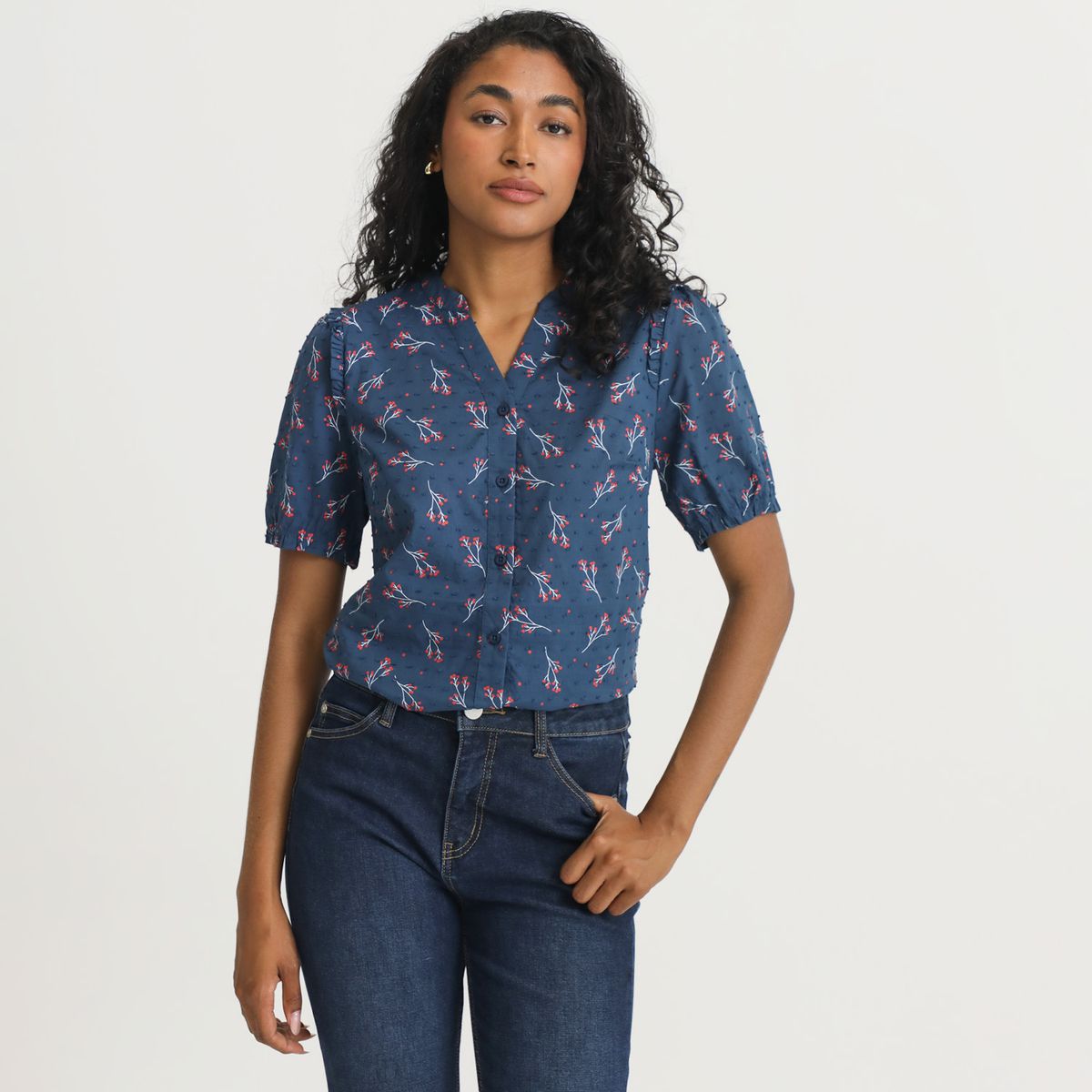 ELLE - Blusa 100% Algodón Mujer Elle