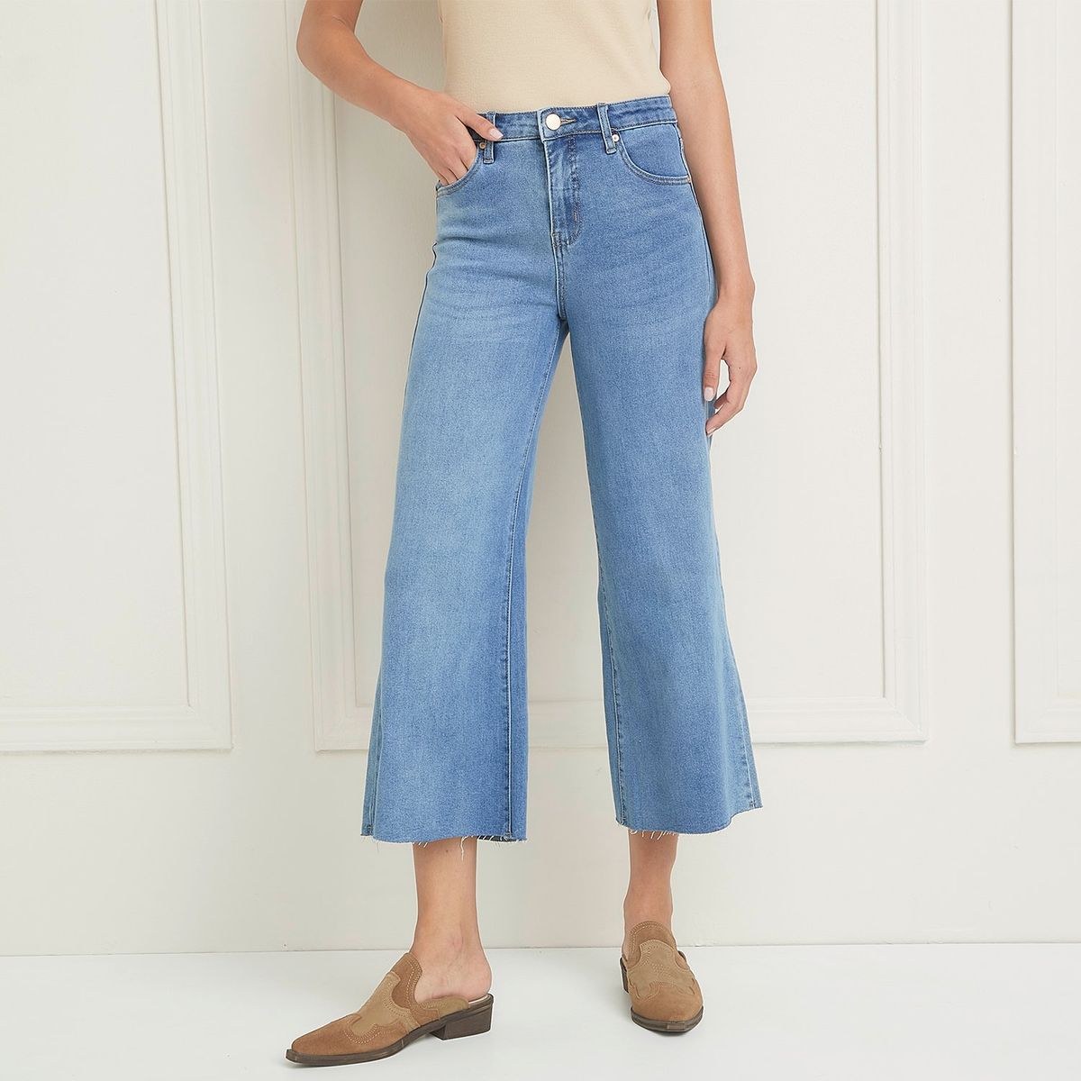 BASEMENT - Jean Culotte Tiro Alto Mujer Basement