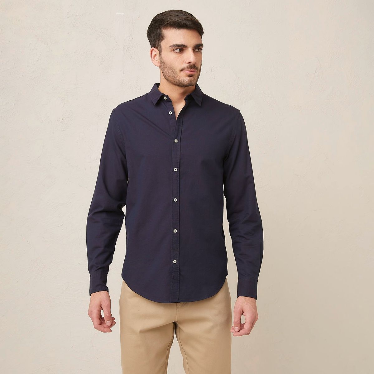 BASEMENT - Camisa 100% Algodón Hombre Basement