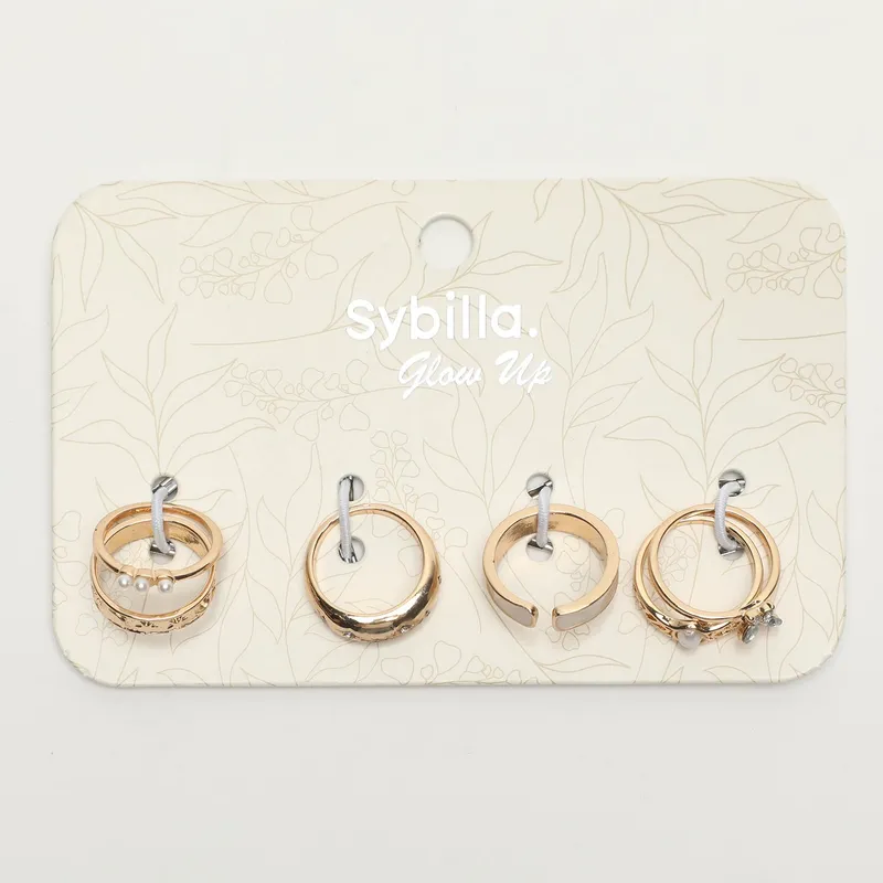 SYBILLA - Anillos Set X6 Pearl Sybilla