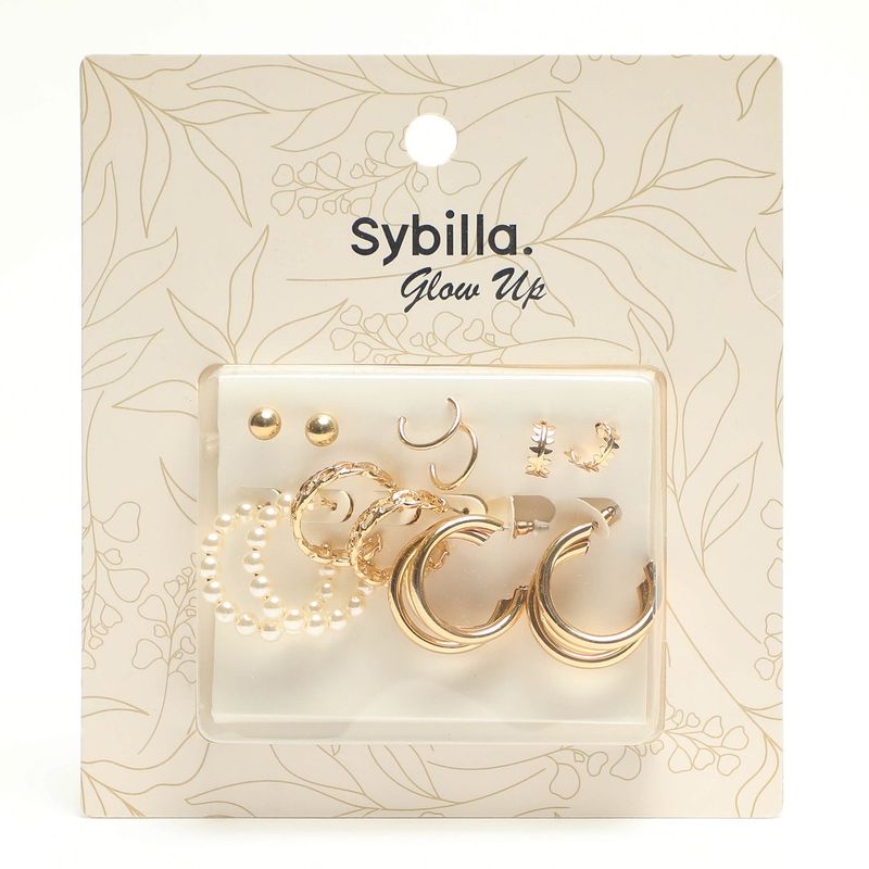 SYBILLA - Aretes Set Pearls Sybilla
