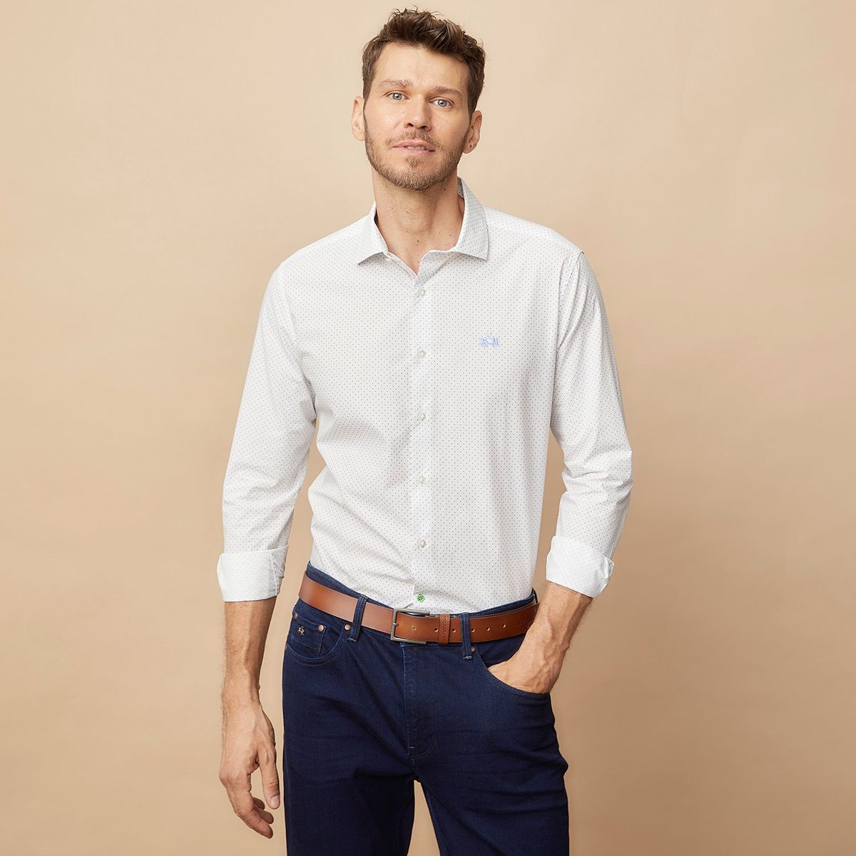 LA MARTINA - Camisa 100% Algodón Hombre La Martina 