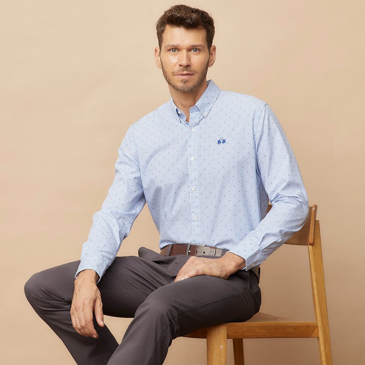 LA MARTINA - Camisa 100% Algodón Hombre La Martina 