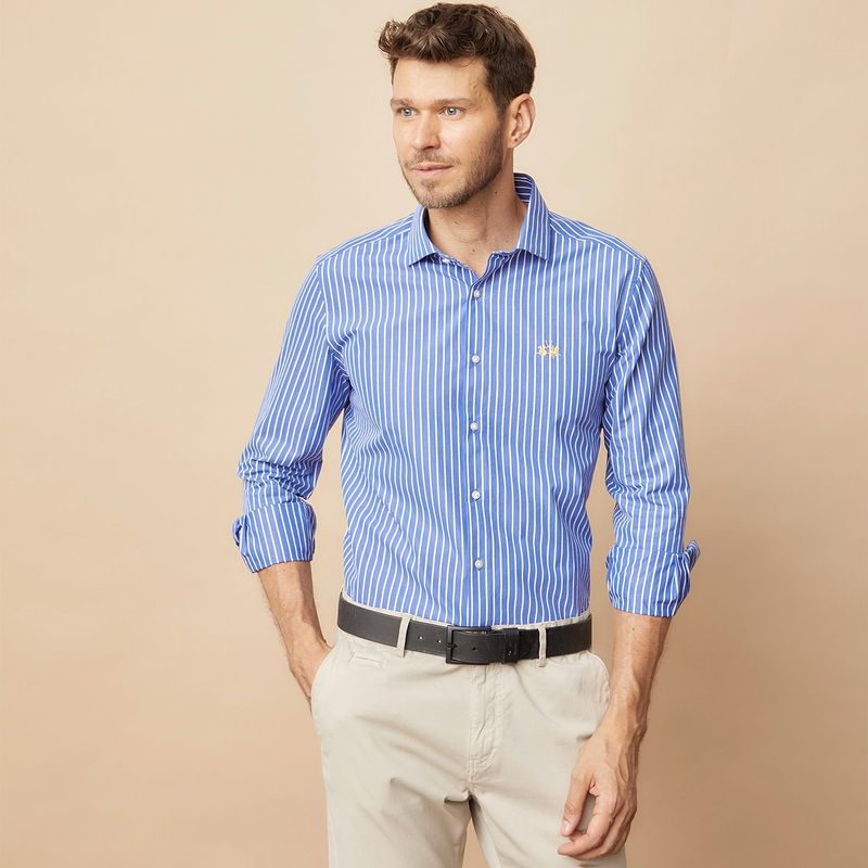 LA MARTINA - Camisa 100% Algodón Hombre La Martina