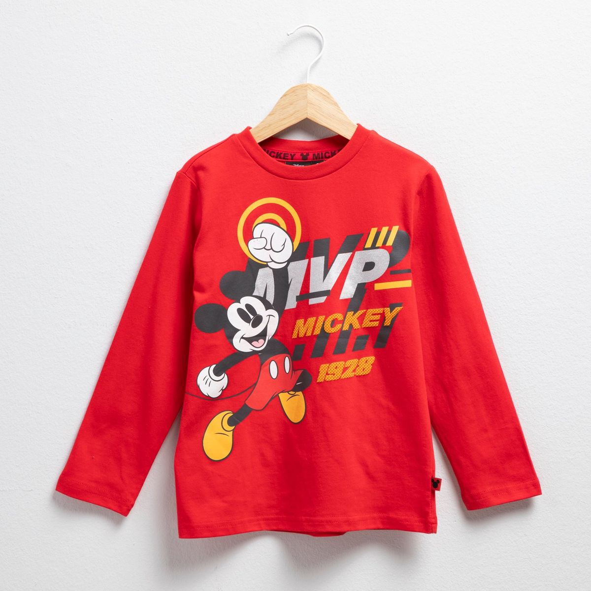 DISNEY - Polo Niño Manga Larga Algodón Mickey Mouse