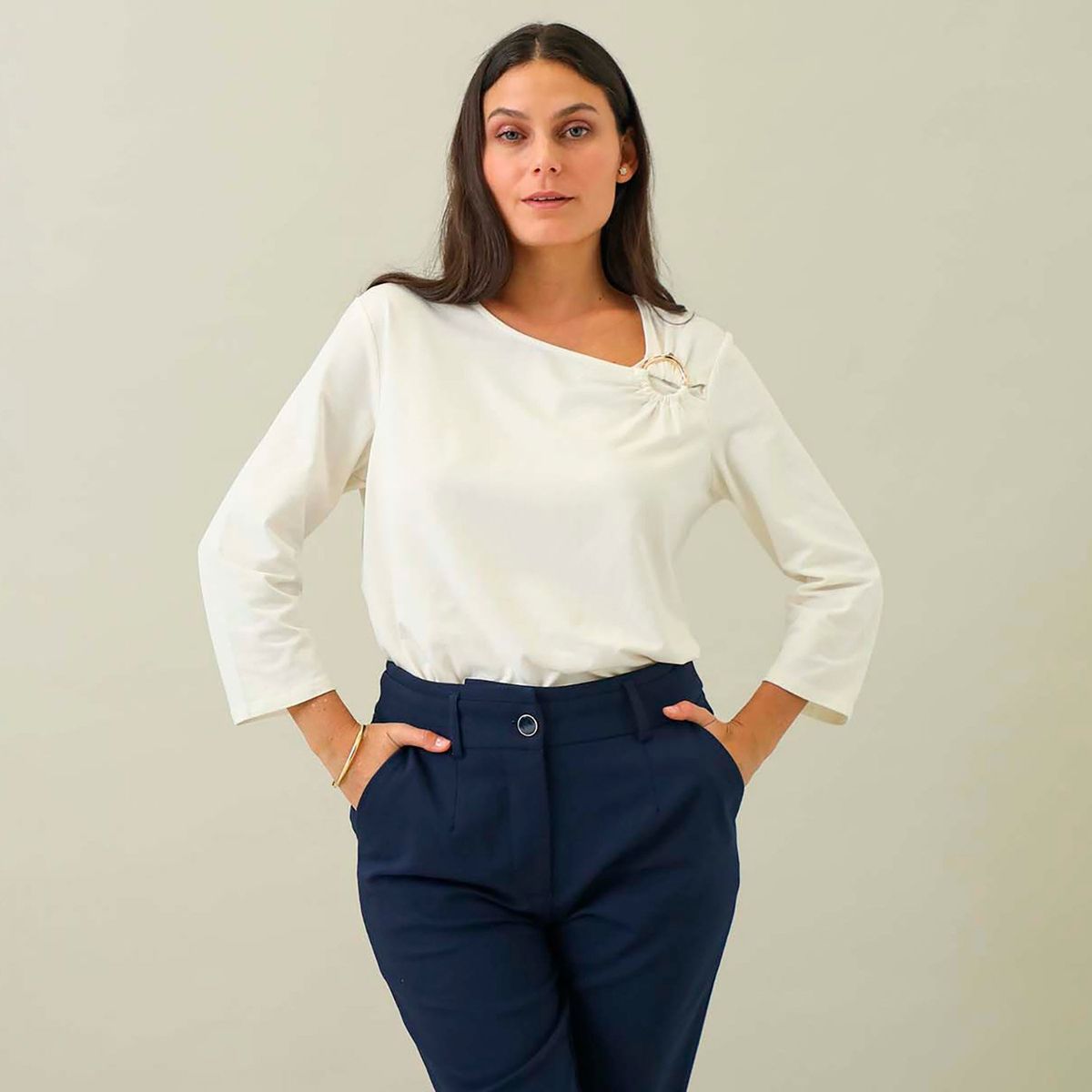 STEFANO COCCI - Polo Manga Larga Algodón Mujer Stefano Cocci