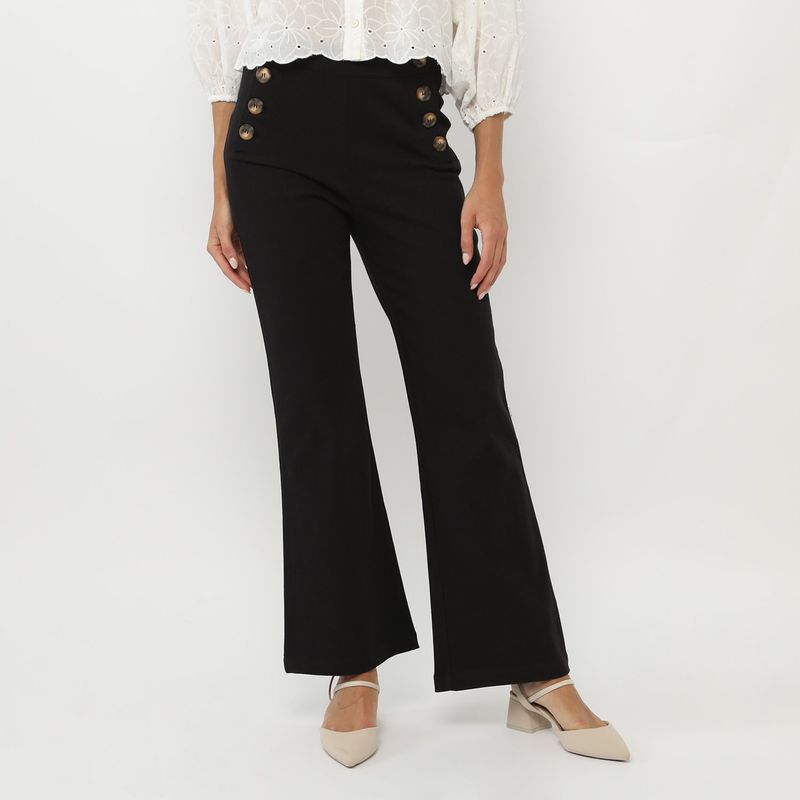 BASEMENT - Pantalón Largo Algodón Mujer Basement