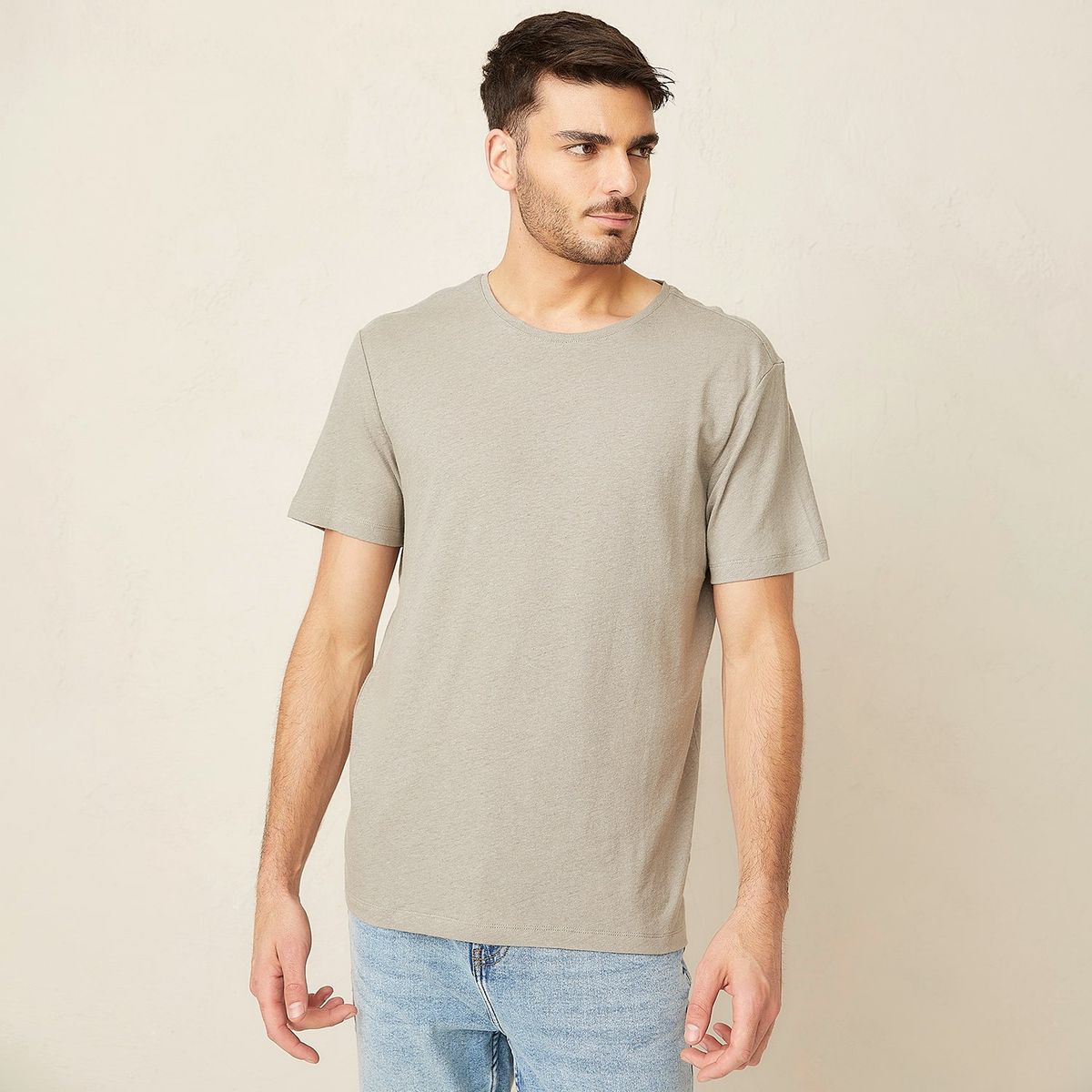 BASEMENT - Polo Basement Regular Fit Lino Manga Corta Hombre