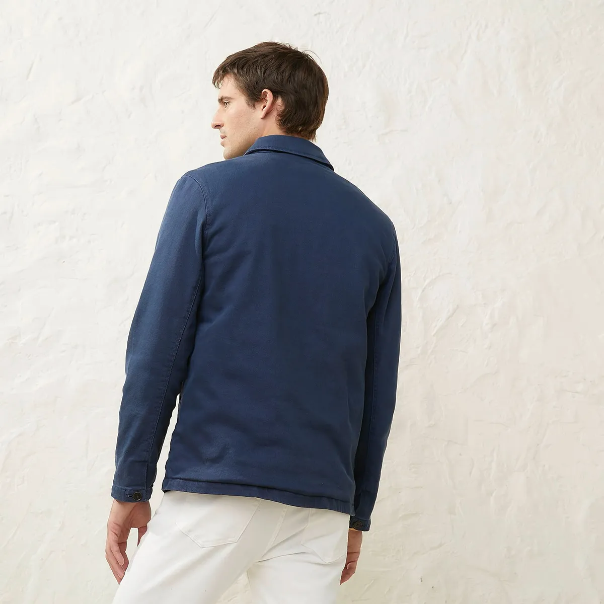  - Casaca Cascais Algodón Casual Diseño Liso Hombre 