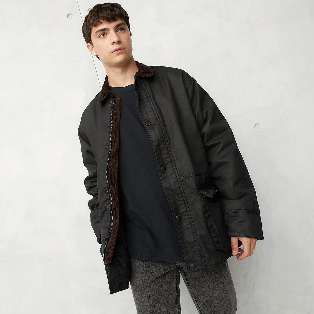 BEARCLIFF - Casaca Casual Algodón Bearcliff Manga Larga Hombre