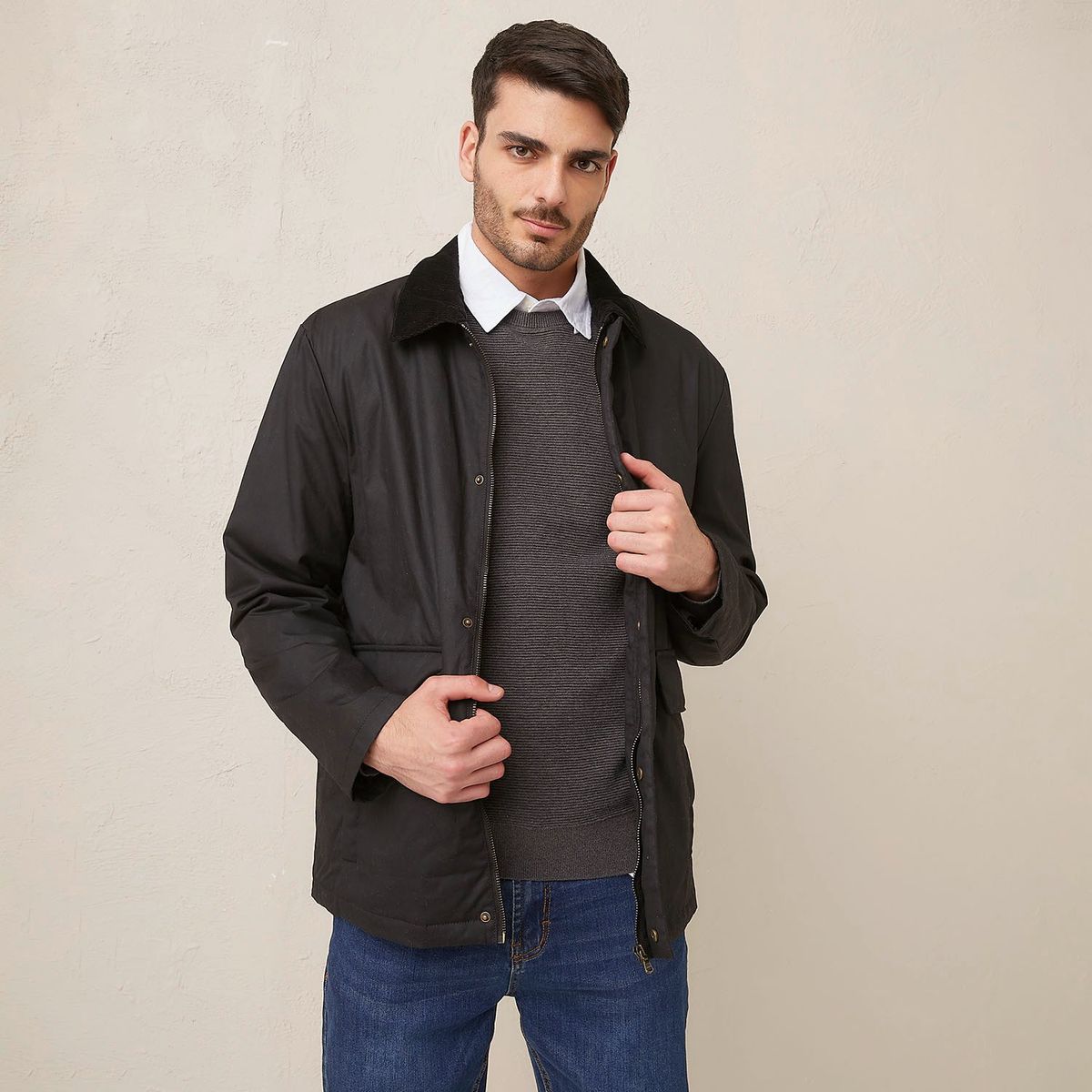 BASEMENT - Casaca Sport Algodón Hombre Basement 