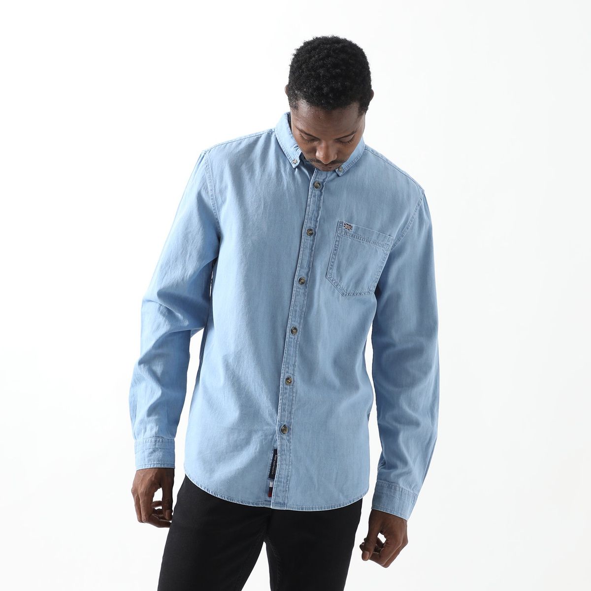 UNIVERSITY CLUB - Camisa Denim Algodón Hombre University Club 