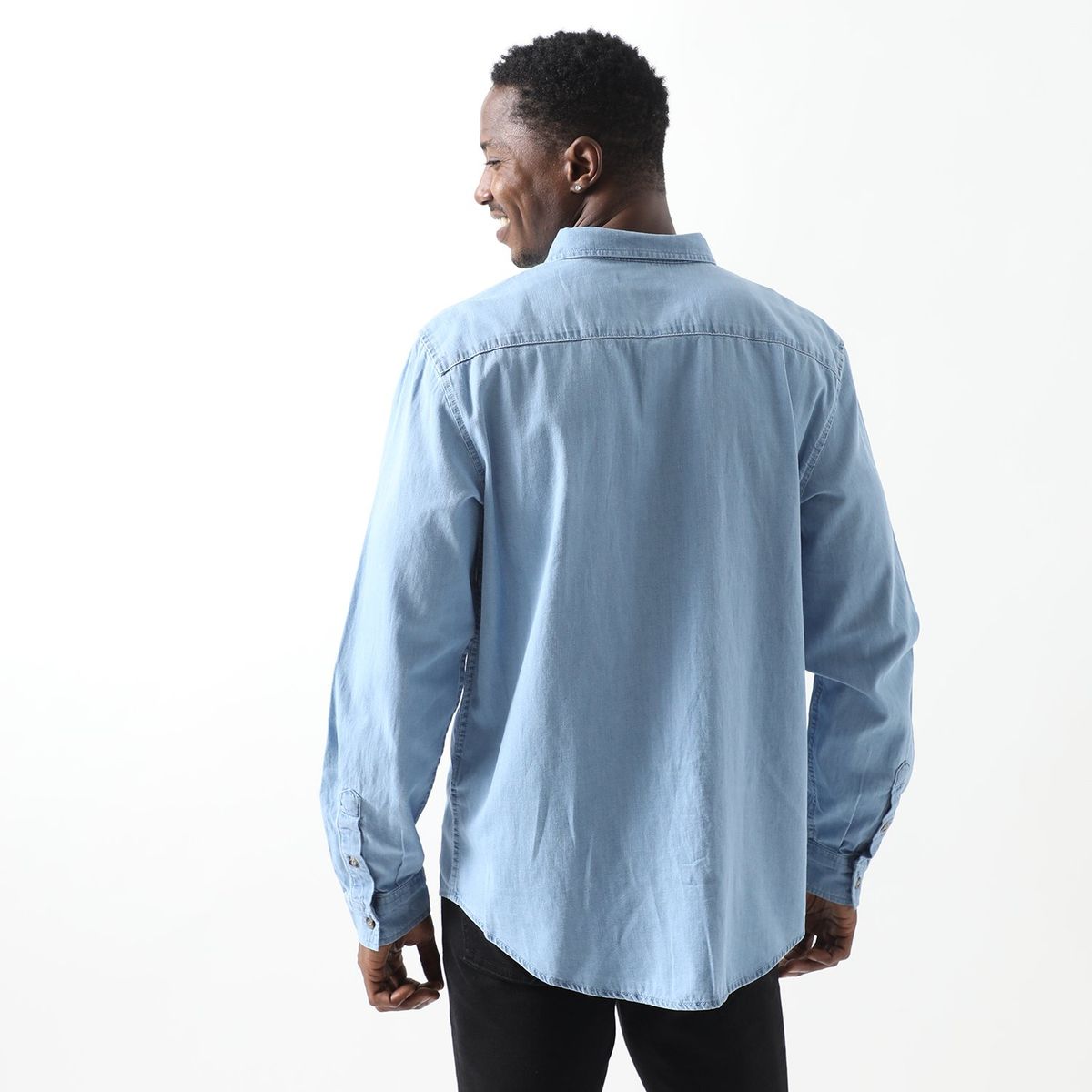 UNIVERSITY CLUB - Camisa Denim Algodón Hombre University Club 