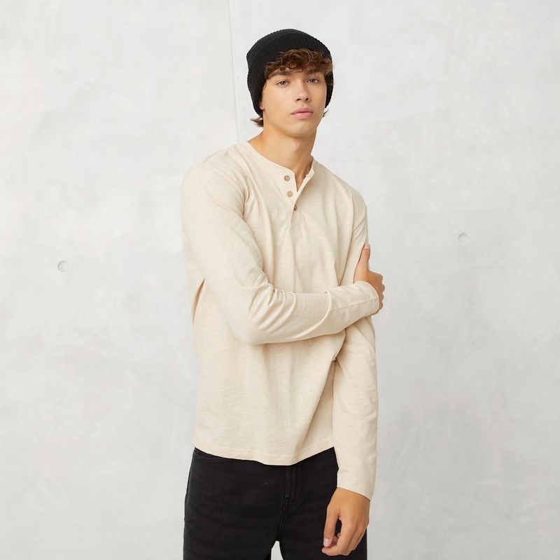 BEARCLIFF - Polo Manga Larga Algodón Bearcliff Casual Hombre