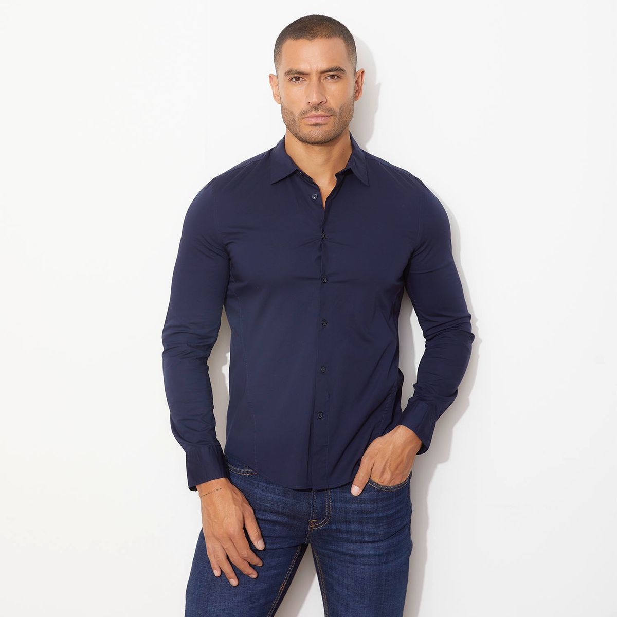MOSSIMO - Camisa 100% Algodón Hombre Moss