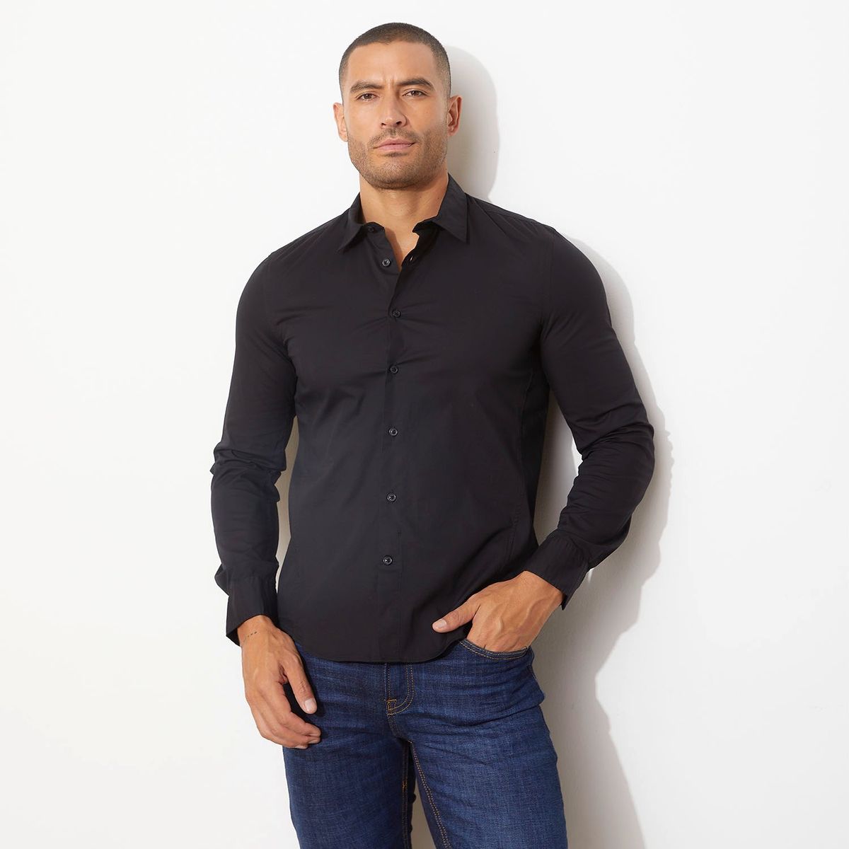 MOSSIMO - Camisa 100% Algodón Hombre Moss