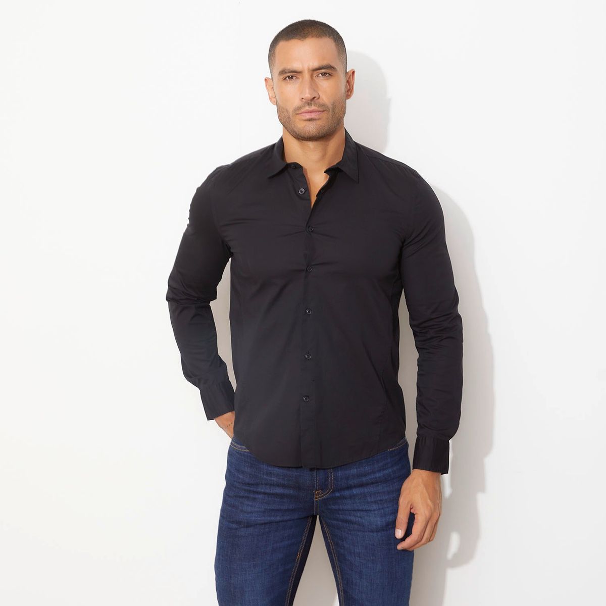 MOSSIMO - Camisa 100% Algodón Hombre Moss