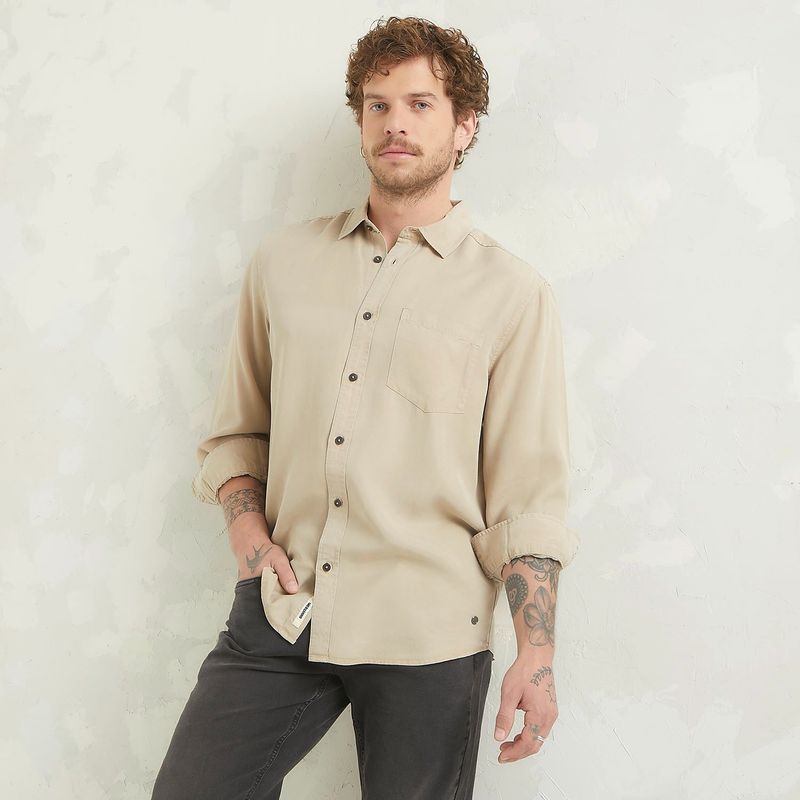 DENIMLAB - Camisa Lyocell Hombre Denimlab