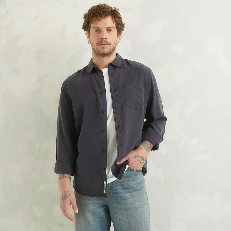 DENIMLAB - Camisa Lyocell Hombre Denimlab