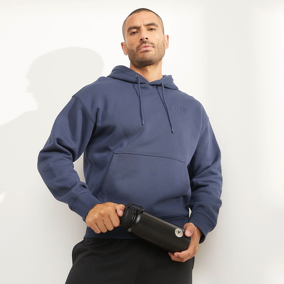 DIADORA - Polera Hoodie Deportiva Hombre Diadora