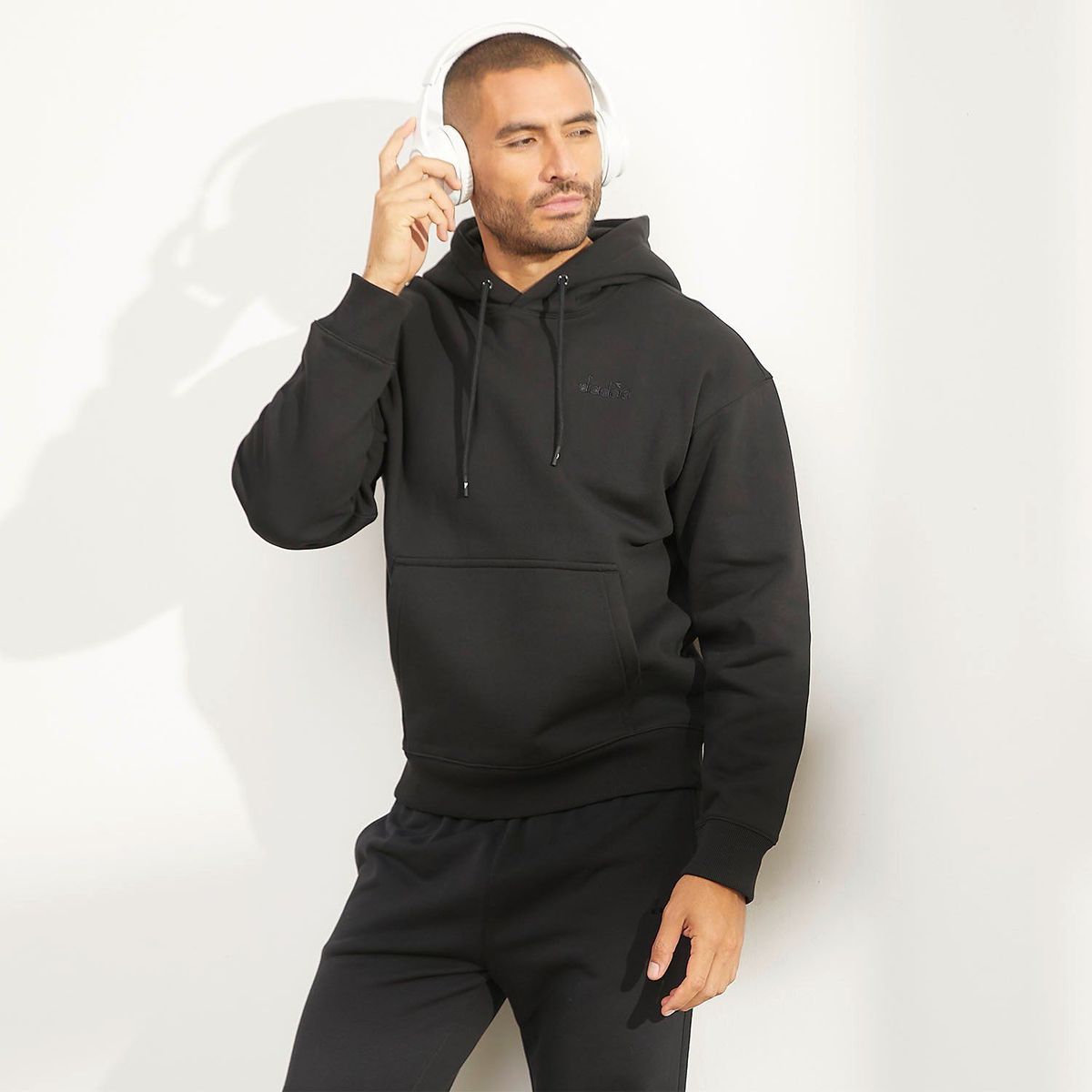 DIADORA - Polera Hoodie Deportiva Hombre Diadora