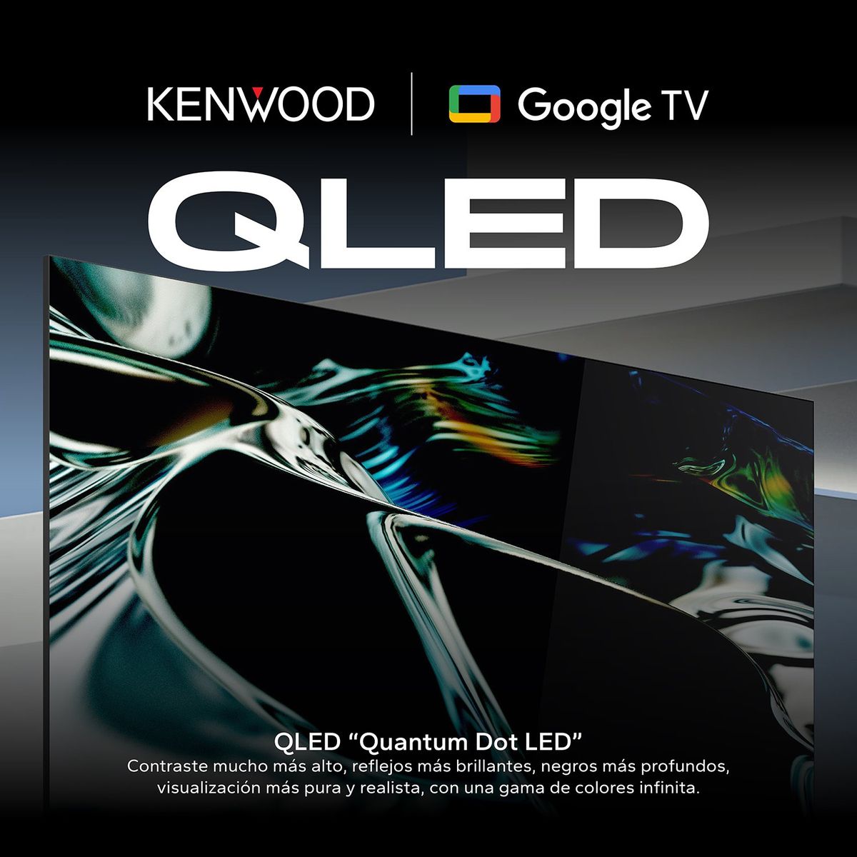 KENWOOD - Televisor Kenwood 58" Qled 4k Google Tv Ltk-k58b74g