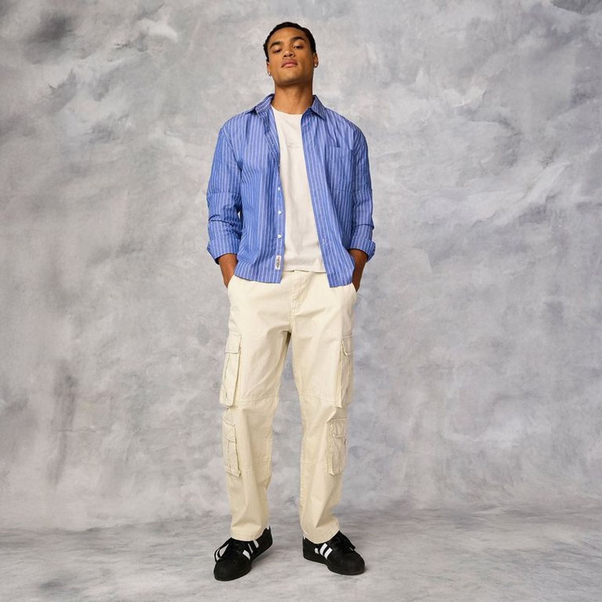 BEARCLIFF - Pantalón Cargo Baggy Algodón Hombre Bearcliff Urbano