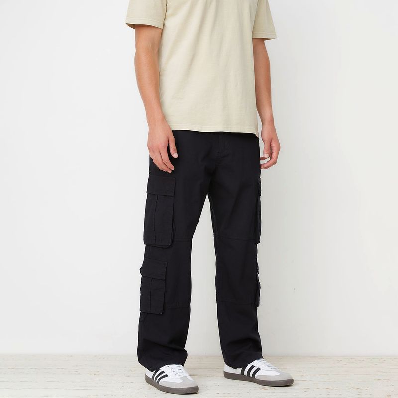 BEARCLIFF - Pantalón Cargo Baggy Algodón Hombre Bearcliff Urbano