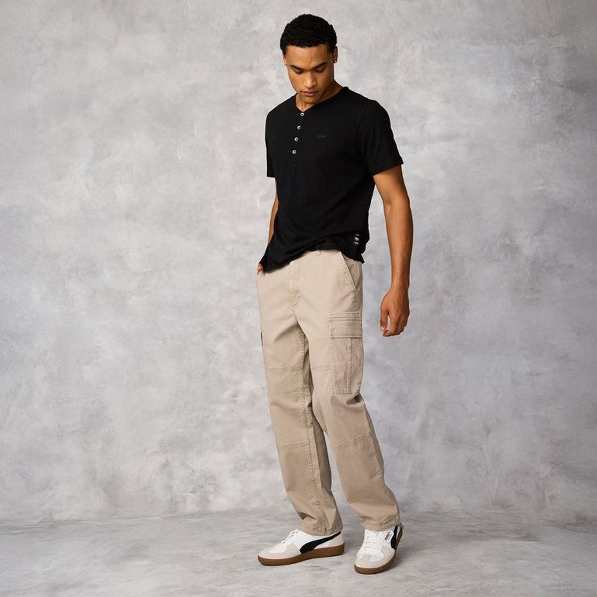 MOSSIMO - Pantalón Cargo Algodón Hombre Mossino